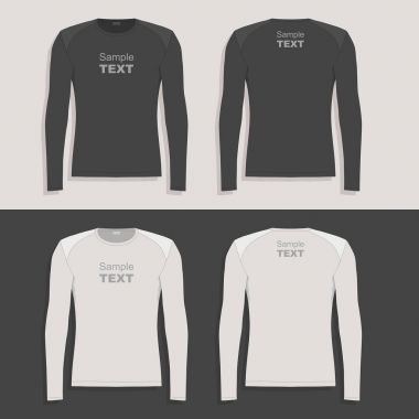 Erkekler uzun kollu t-shirt