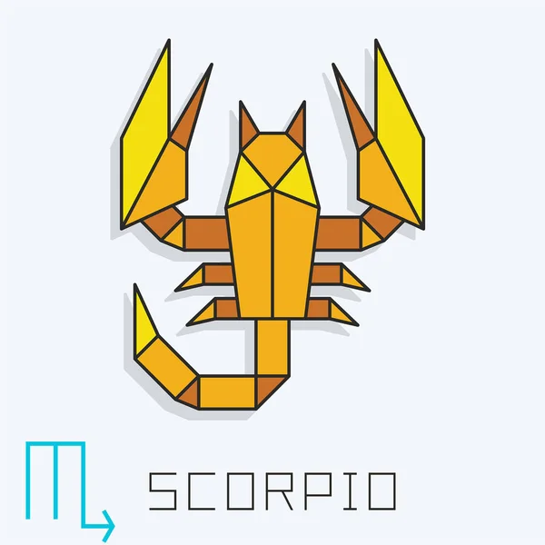 Scorpione. Segno zodiacale — Vettoriale Stock