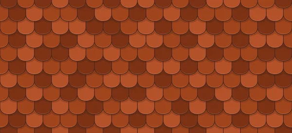 Tuiles de toit rouge — Image vectorielle