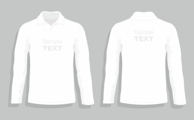 Beyaz tişört tasarım şablonu 