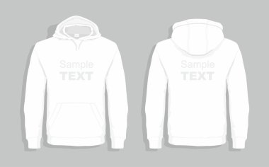 Beyaz kazak tasarım şablonu 