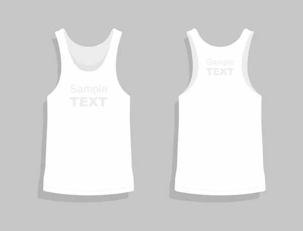 White t-shirt design template — Stock Vector