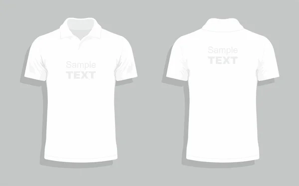 Modèle de conception de T-shirt blanc — Image vectorielle