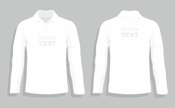 Modèle de conception de T-shirt blanc — Image vectorielle