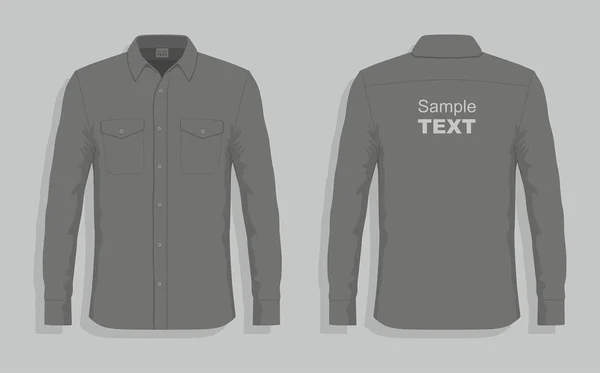 Black dress shirts design template — Stock Vector