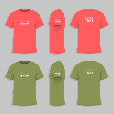 erkek t-shirt tasarım şablonu