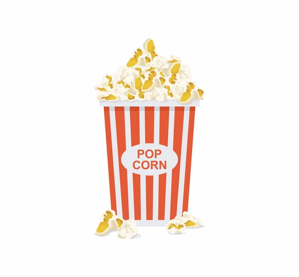 Popcorn vector icon — Stock Vector