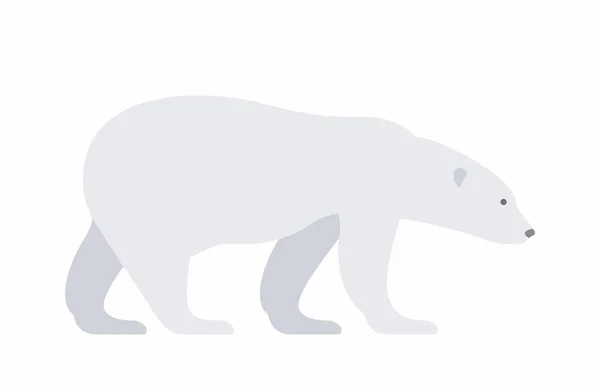 Oso polar Vector icono — Vector de stock