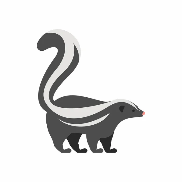 Skunk vector icono — Archivo Imágenes Vectoriales