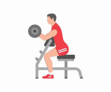 pazı egzersiz yapan erkek barbell kaldırma