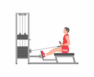 geri için ağır egzersiz yapan erkek