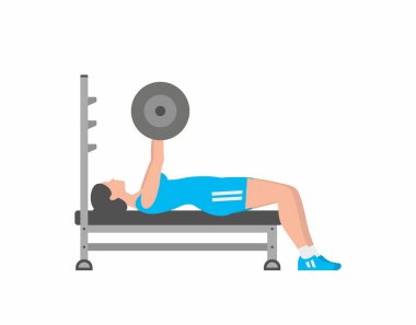 Pompa kadın sıra sıkıştırma üzerinde kasları