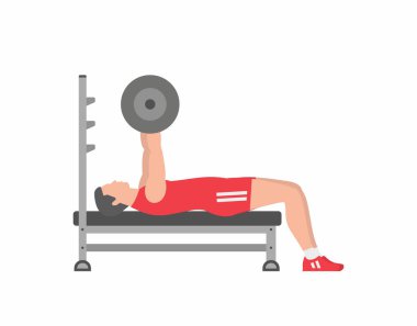 Tezgah basın kas pompalama adam