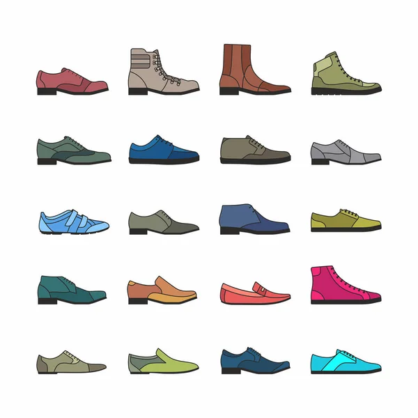 Chaussures Icônes vectorielles — Image vectorielle