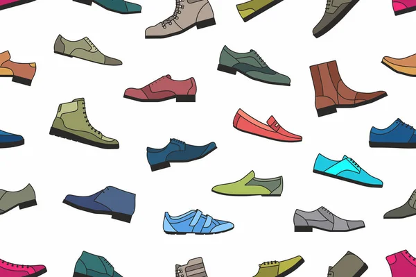 Sapatos sem costura padrão — Vetor de Stock