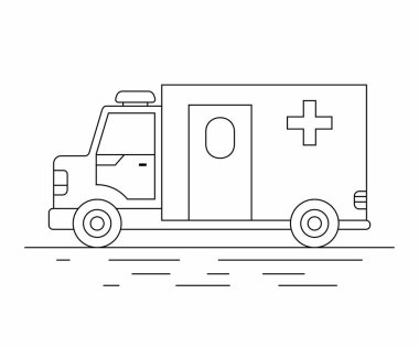 Ambulans araba. satırı simgesi