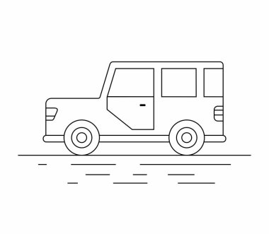 SUV otomobil. satırı simgesi