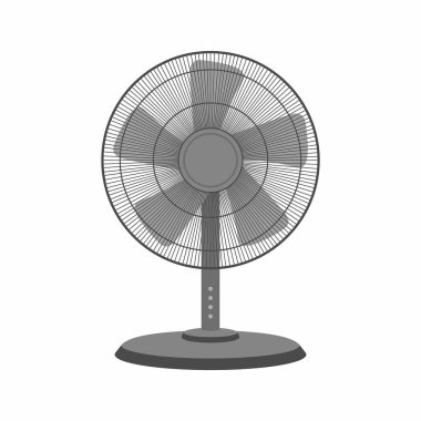Beyaz arka plan üzerinde izole kara tablo fan