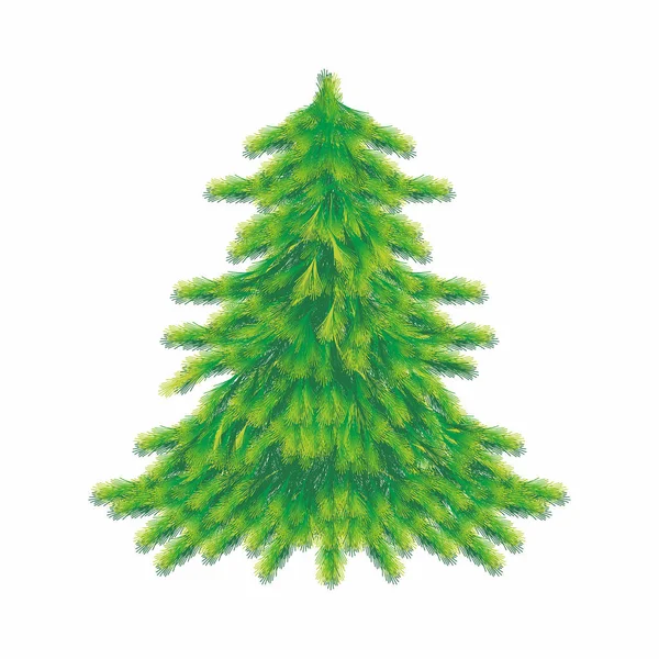 白色背景上的圣诞树 — 图库矢量图片