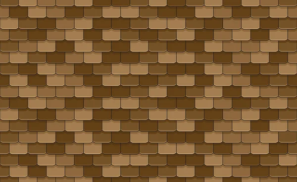 Brown Roof Tiles Seamless Pattern — ストックベクタ