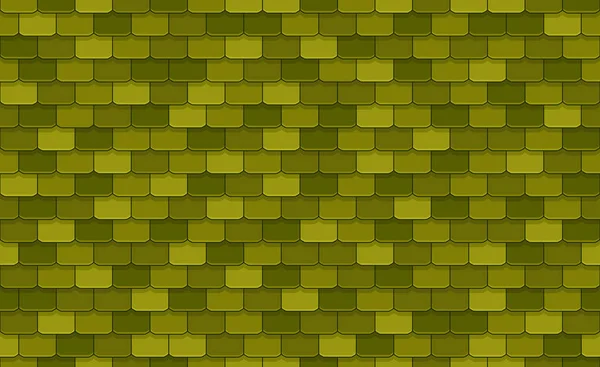 Nahtloses Muster Grüner Dachziegel — Stockvektor