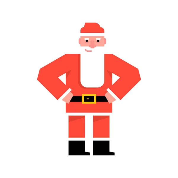 Santa Claus Aislado Sobre Fondo Blanco — Vector de stock