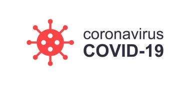 Coronavirus COVID-19 virüsü. beyaz arkaplanda izole