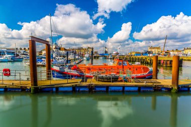 Lowestoft Dock yaz, Lowestoft, Suffolk, İngiltere'de