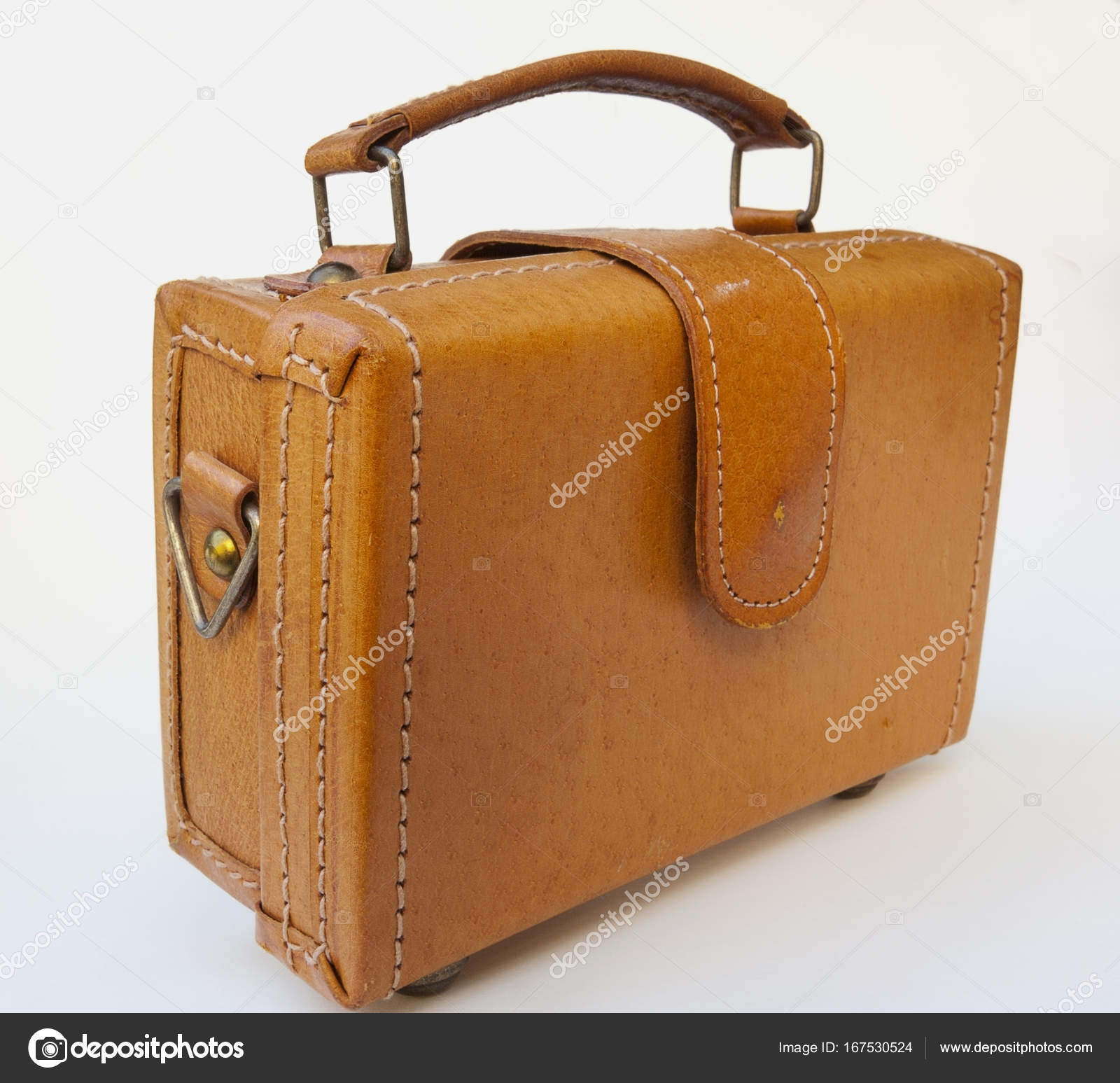 Vintage Leather Suitcase — Stock Photo © ErrantPixels #167530524