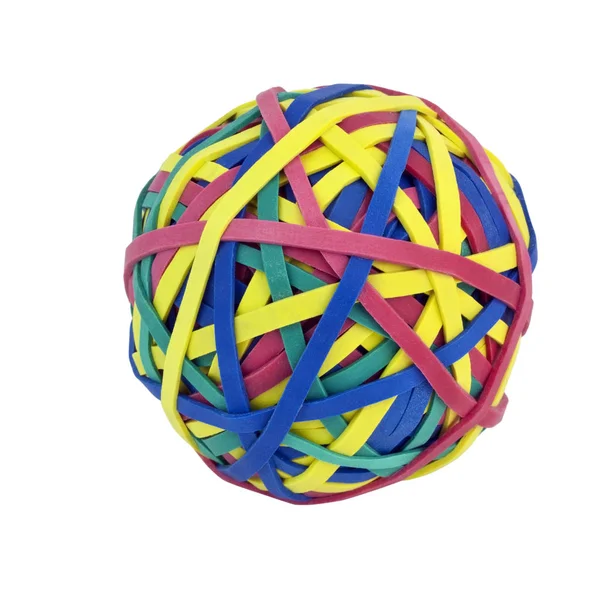 Kolorowe gumki piłka — Zdjęcie stockowe