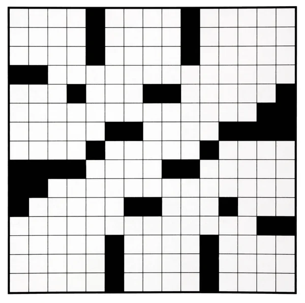 Crucigrama Puzzle Rejilla — Foto de Stock