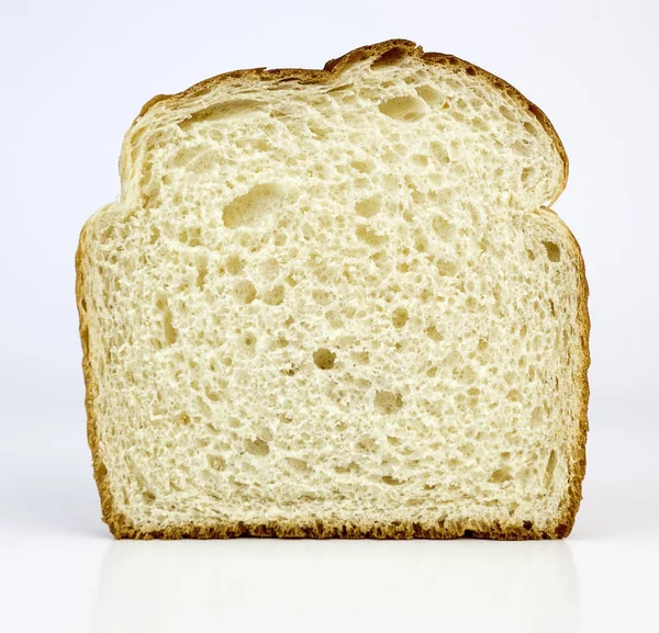Skiva vitt bröd — Stockfoto