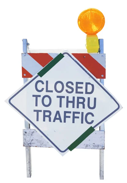 Trafik işaretleri ile kapalı — Stok fotoğraf
