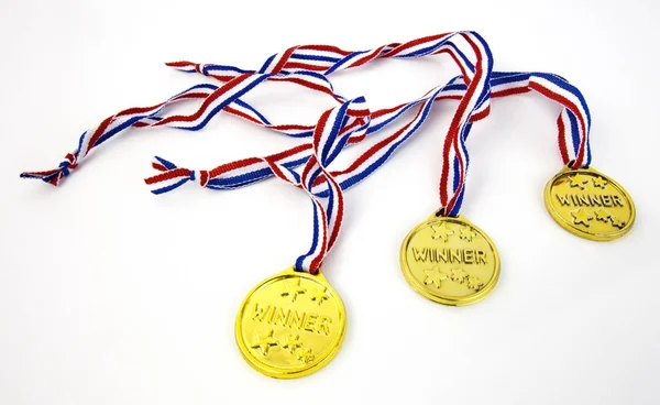 Medaglie d'oro dei vincitori — Foto Stock