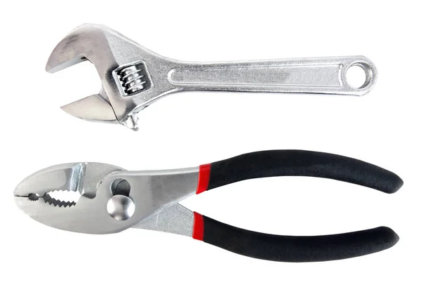 Wrench and Pliers — Stock Photo, Image