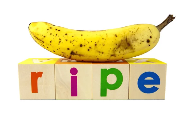 Banana é RIPE — Fotografia de Stock