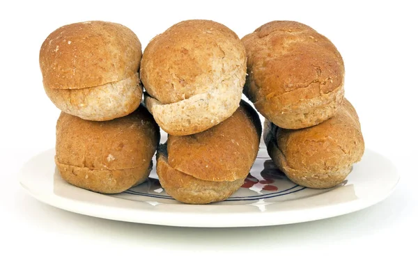 Whole Wheat Hot Dog Buns — Stock Photo, Image