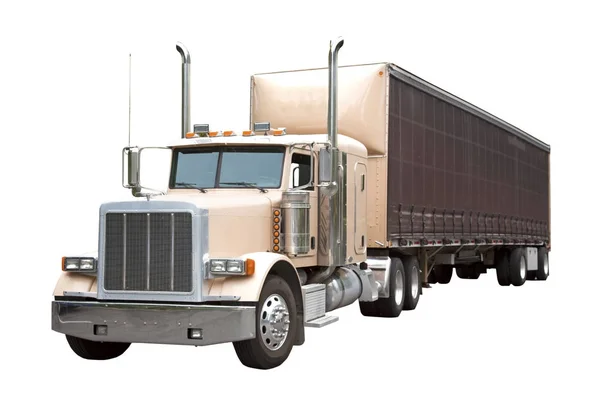 Isolated Semi Truck and Cab — Stock Photo, Image