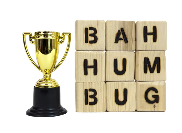 Bah Humbug Nagroda Trofeum Sentymentu Zielone Winogrona Bah Humbug — Zdjęcie stockowe