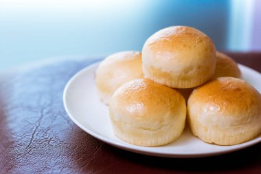 Ekmek ve pandan muhallebisi - Stok resmi