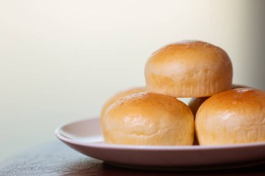 Ekmek ve pandan muhallebisi - Stok resmi