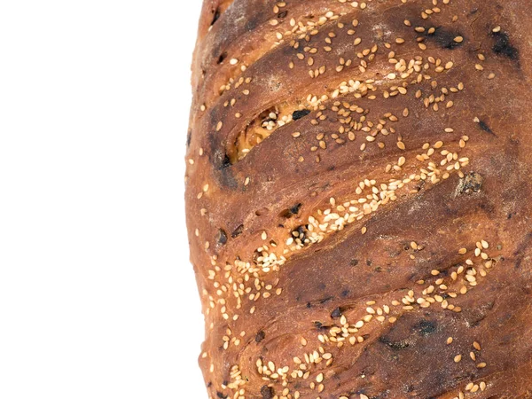 Домашний белый хлеб с изюмом — стоковое фото