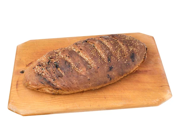 Domácí bílý chléb s rozinkami — Stock fotografie