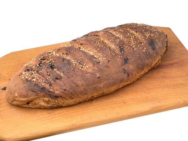 Hausgemachtes Weißbrot mit Rosinen — Stockfoto