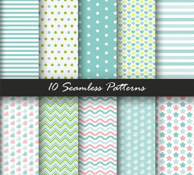 10 Dikişsiz desen seti