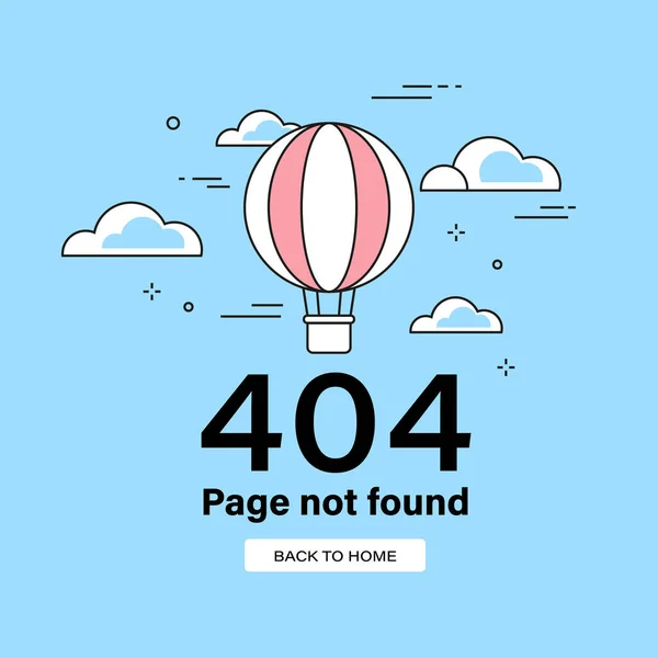 Galat 404 Halaman Tak Ditemukan Ilustrasi - Stok Vektor