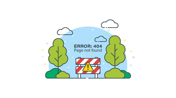 Ошибка 404 Страница Найдена Иллюстрация — стоковый вектор