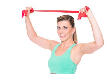 genç ve sportif bir kadın