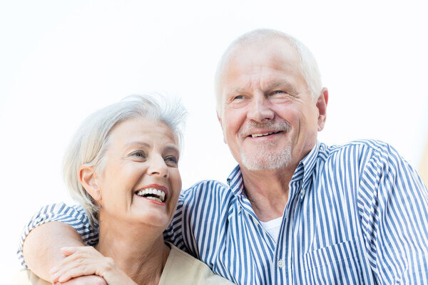 Happy senior couple outdoor