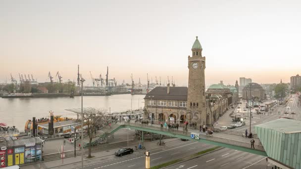 Timelapse Hamburg Elbe — Stock videók
